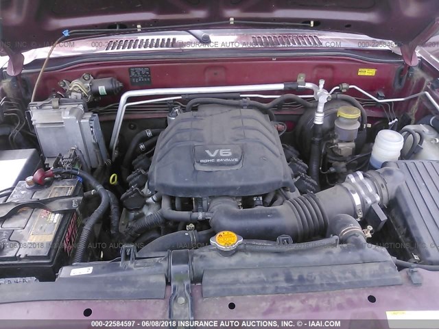 JACDJ58X627J04062 - 2002 ISUZU TROOPER S/LS/LIMITED 勃艮第红 照片 10