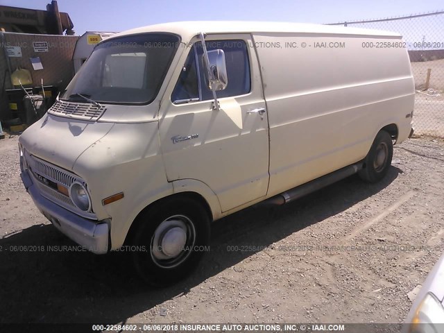 B22AE1U318424 - 1971 DODGE VAN CREAM photo 2