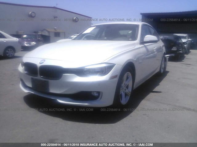 WBA3C1C54FP851460 - 2015 BMW 328 I SULEV WHITE photo 2