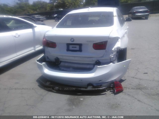 WBA3C1C54FP851460 - 2015 BMW 328 I SULEV WHITE photo 6