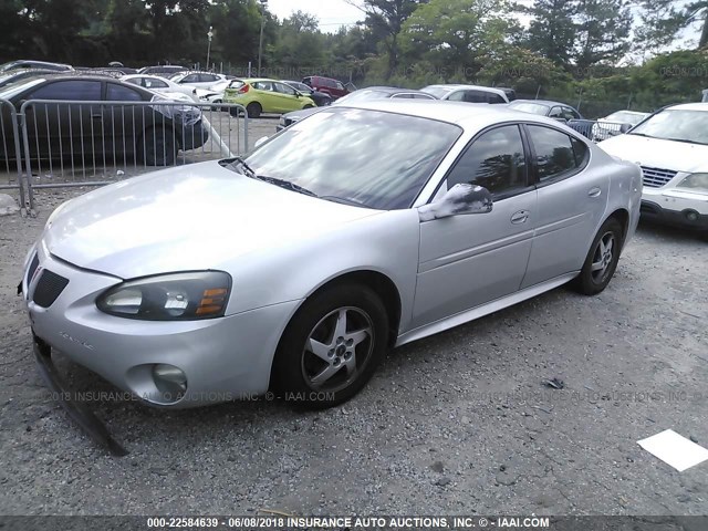 2G2WP542041356185 - 2004 PONTIAC GRAND PRIX GT SILVER photo 2