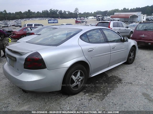 2G2WP542041356185 - 2004 PONTIAC GRAND PRIX GT SILVER photo 4