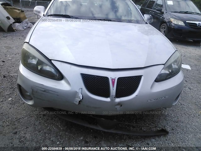 2G2WP542041356185 - 2004 PONTIAC GRAND PRIX GT SILVER photo 6