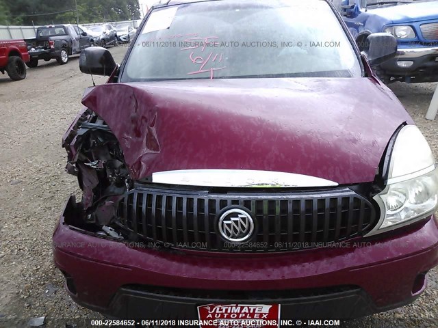 3G5DB03L86S542196 - 2006 BUICK RENDEZVOUS CX/CXL RED photo 10
