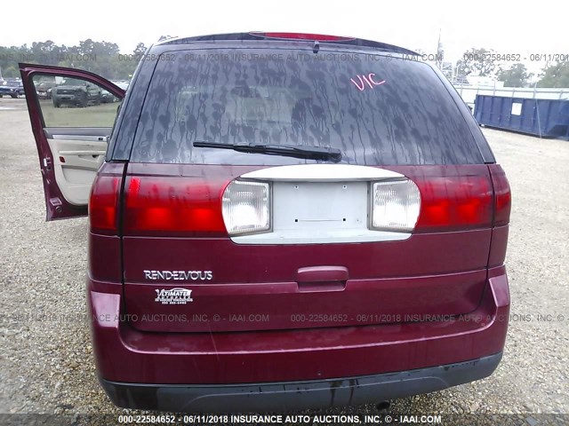3G5DB03L86S542196 - 2006 BUICK RENDEZVOUS CX/CXL RED photo 8