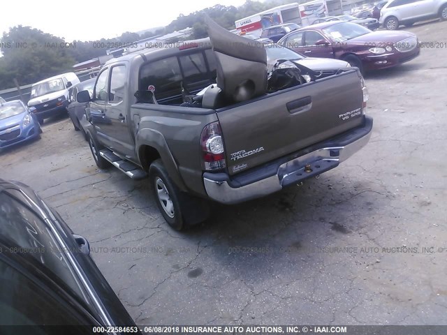 5TEJU4GN5AZ711888 - 2010 TOYOTA TACOMA DOUBLE CAB PRERUNNER GOLD photo 3