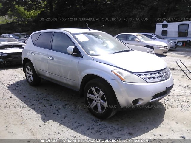 JN8AZ08W06W507364 - 2006 NISSAN MURANO SL/SE/S SILVER photo 1