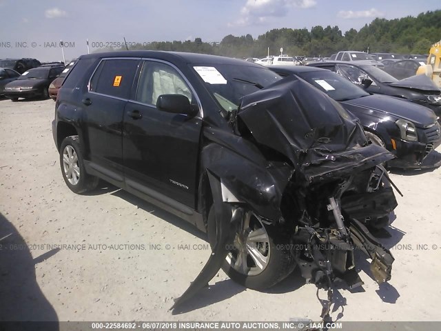 2GKALMEK7H6142737 - 2017 GMC TERRAIN SLE BLACK photo 1