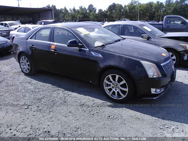 1G6DV57V180162669 - 2008 CADILLAC CTS HI FEATURE V6 BLACK photo 1