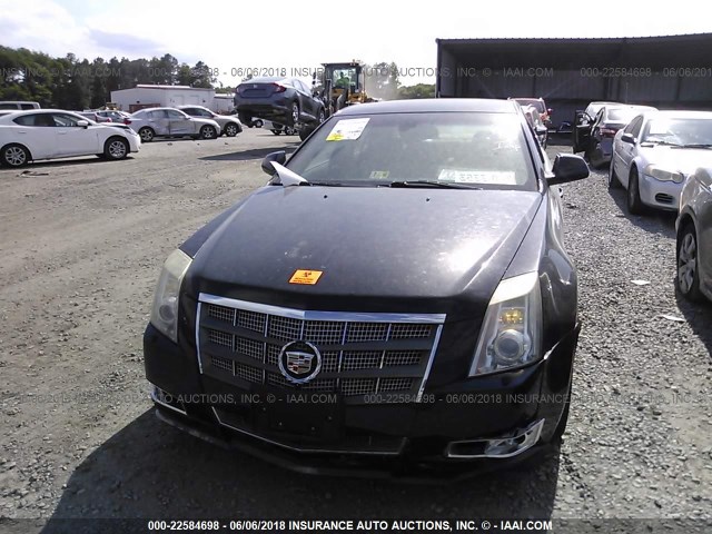 1G6DV57V180162669 - 2008 CADILLAC CTS HI FEATURE V6 BLACK photo 6