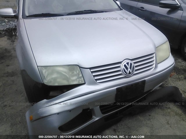 3VWSS29M11M054908 - 2001 VOLKSWAGEN JETTA GLS SILVER photo 6