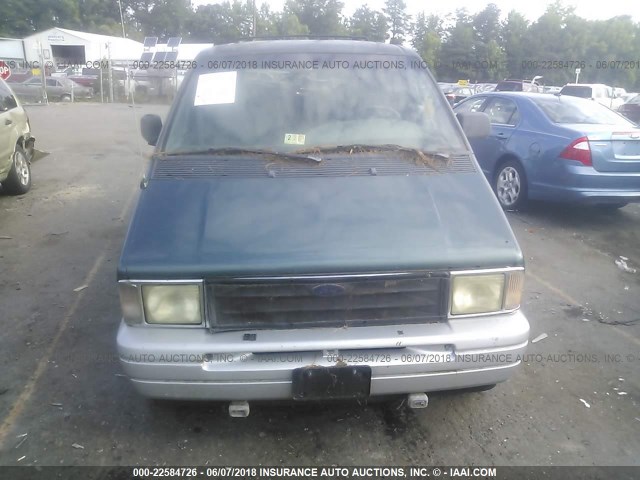 1FMDA41XXTZC07718 - 1996 FORD AEROSTAR GREEN photo 6