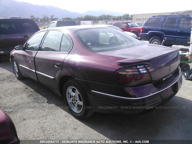 1G2HX54K0Y4227981 - 2000 PONTIAC BONNEVILLE SE BURGUNDY photo 3