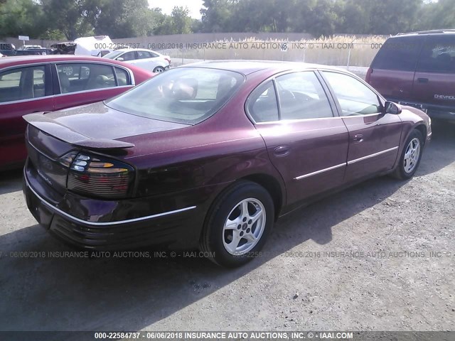 1G2HX54K0Y4227981 - 2000 PONTIAC BONNEVILLE SE BURGUNDY photo 4