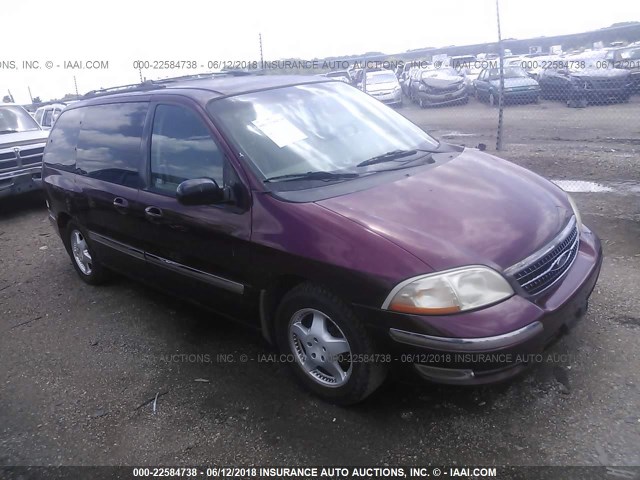 2FMZA524XXBC34765 - 1999 FORD WINDSTAR SE BURGUNDY photo 1