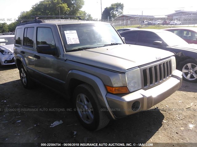 1J8HG48K86C235452 - 2006 JEEP COMMANDER ოქროსფერი ფოტო 1