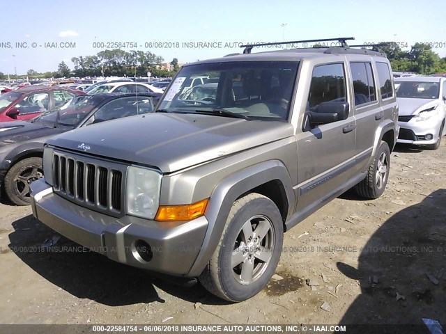 1J8HG48K86C235452 - 2006 JEEP COMMANDER ოქროსფერი ფოტო 2