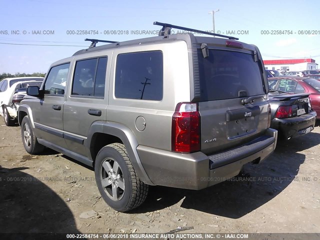 1J8HG48K86C235452 - 2006 JEEP COMMANDER ოქროსფერი ფოტო 3