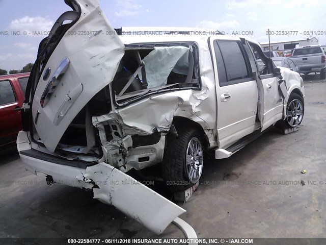 1FMFK19587LA22471 - 2007 FORD EXPEDITION EL LIMITED WHITE photo 4