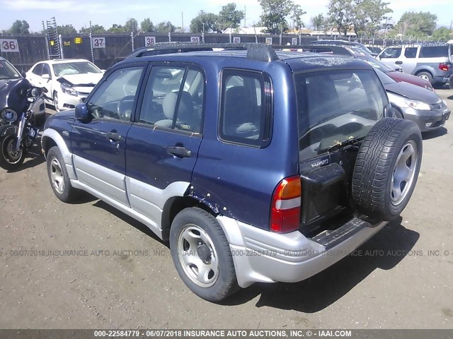 JS3TD62V2Y4130901 - 2000 SUZUKI GRAND VITARA JLX/LIMITED/JX BLUE photo 3