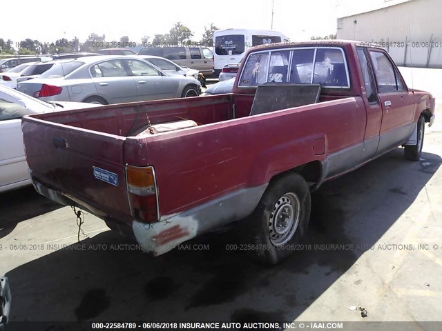 JT4RN70D3H0042808 - 1987 TOYOTA PICKUP XTRACAB RN70 DLX RED photo 4