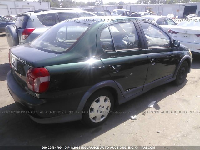 JTDBT123720213849 - 2002 TOYOTA ECHO GREEN photo 4