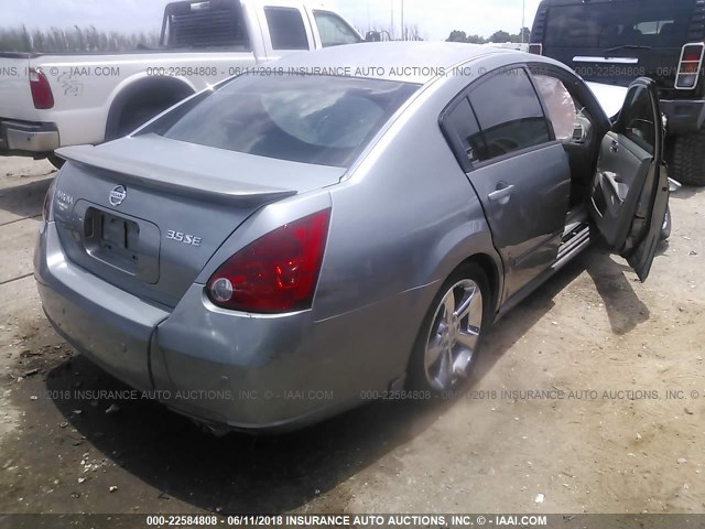 1N4BA41E37C807036 - 2007 NISSAN MAXIMA SE/SL GRAY photo 4