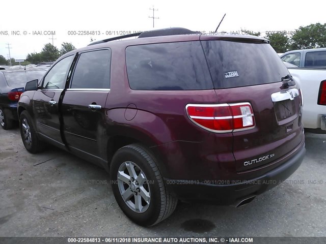 5GZEV237X8J288822 - 2008 SATURN OUTLOOK XR წითელი ფოტო 3