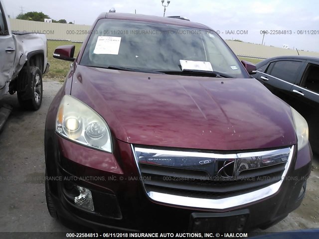 5GZEV237X8J288822 - 2008 SATURN OUTLOOK XR წითელი ფოტო 6