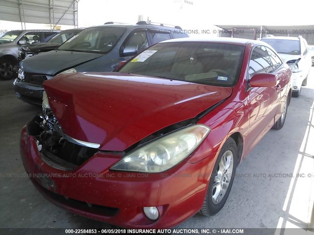 4T1CE38P86U683399 - 2006 TOYOTA CAMRY SOLARA SE/SLE წითელი ფოტო 2