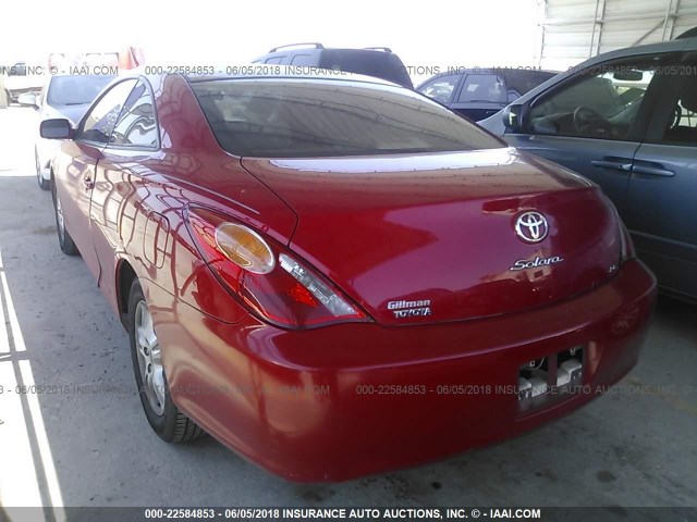 4T1CE38P86U683399 - 2006 TOYOTA CAMRY SOLARA SE/SLE წითელი ფოტო 3