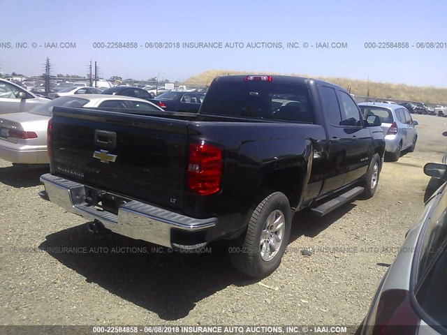 1GCRCREC7EZ257908 - 2014 CHEVROLET SILVERADO C1500 LT BLACK photo 4