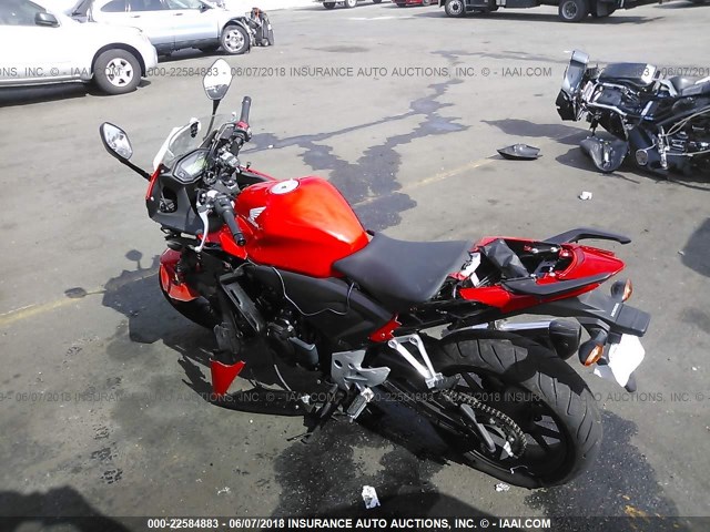 MLHPC4413D5002654 - 2013 HONDA CBR500 R RED photo 3