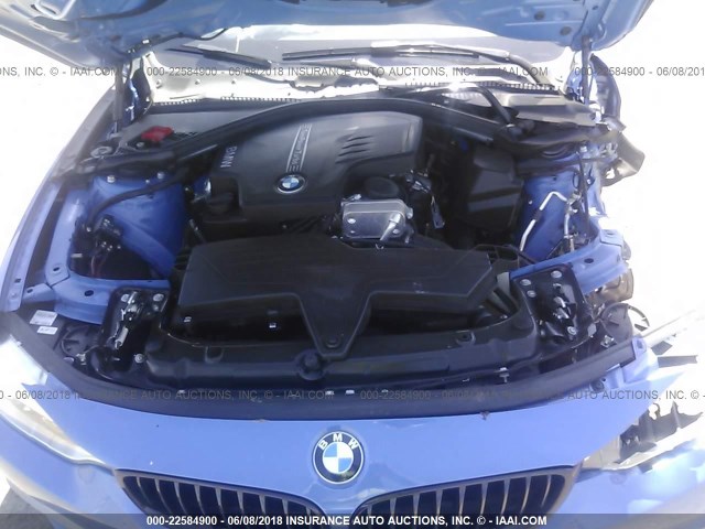 WBA3N3C54FK233008 - 2015 BMW 428 I ლურჯი ფოტო 10