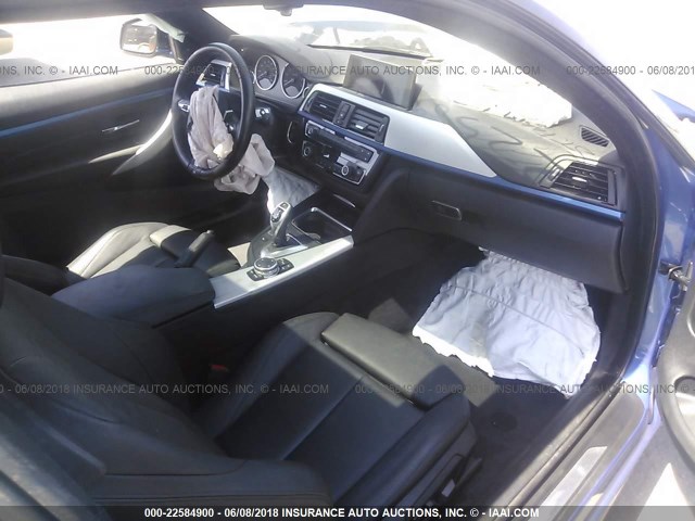 WBA3N3C54FK233008 - 2015 BMW 428 I ლურჯი ფოტო 5