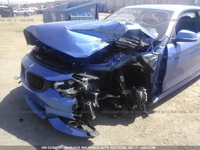 WBA3N3C54FK233008 - 2015 BMW 428 I ლურჯი ფოტო 6