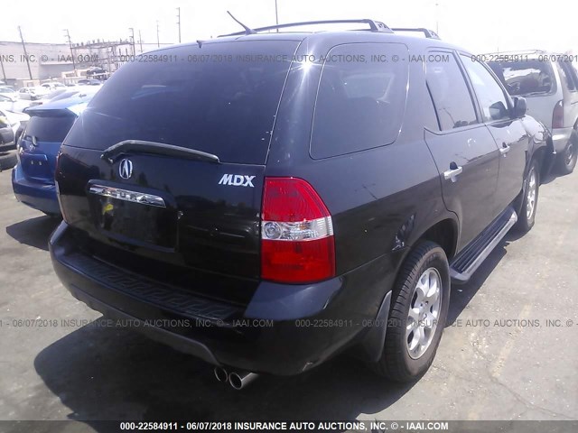 2HNYD18812H522023 - 2002 ACURA MDX TOURING BLACK photo 4