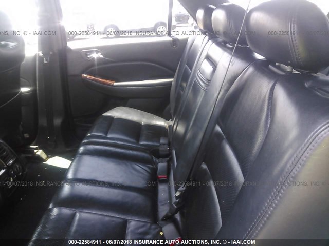 2HNYD18812H522023 - 2002 ACURA MDX TOURING BLACK photo 8