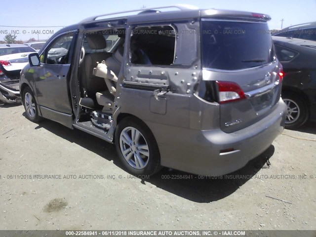 JN8AE2KP8E9101905 - 2014 NISSAN QUEST S/SV/SL/LE GRAY photo 3