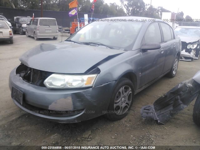 1G8AJ52F64Z230752 - 2004 SATURN ION LEVEL 2 GRAY photo 2