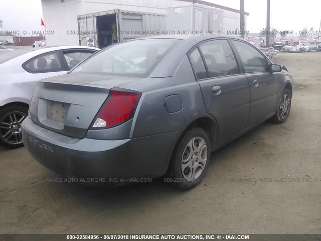 1G8AJ52F64Z230752 - 2004 SATURN ION LEVEL 2 GRAY photo 4