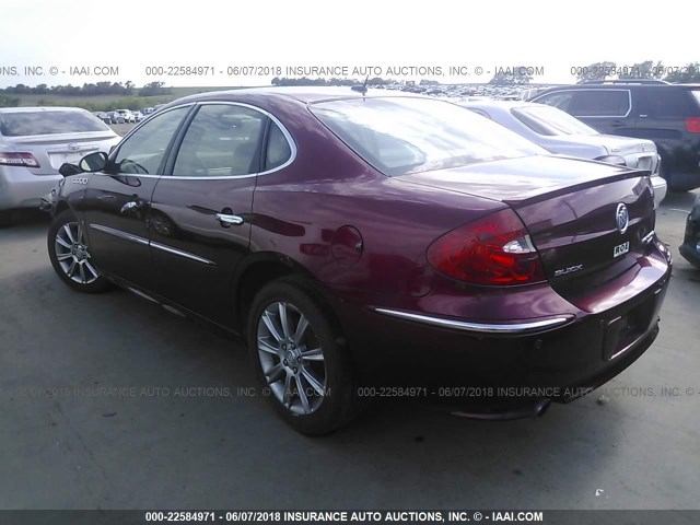 2G4WN58C681161942 - 2008 BUICK LACROSSE SUPER SERIES RED photo 3