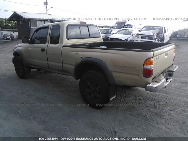 5TEWN72NX4Z440052 - 2004 TOYOTA TACOMA XTRACAB GOLD photo 2