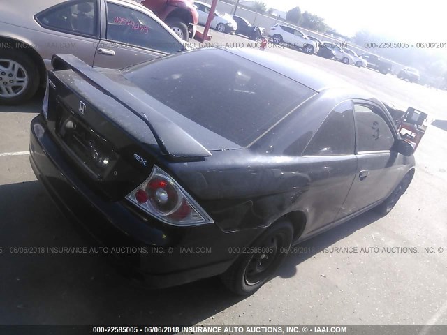 1HGEM229X3L062270 - 2003 HONDA CIVIC EX BLACK photo 4