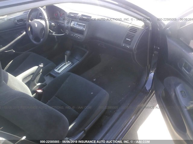 1HGEM229X3L062270 - 2003 HONDA CIVIC EX BLACK photo 5
