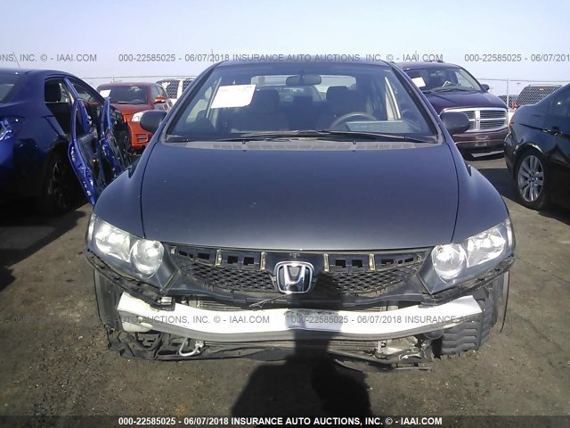 2HGFA16329H329680 - 2009 HONDA CIVIC VP GRAY photo 6