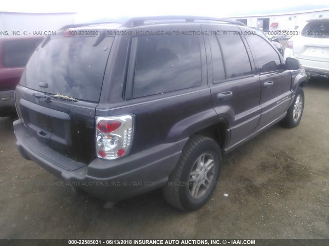 1J4GW48S54C223742 - 2004 JEEP GRAND CHEROKEE LAREDO/COLUMBIA/FREEDOM 紫色 照片 4