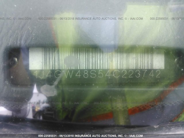 1J4GW48S54C223742 - 2004 JEEP GRAND CHEROKEE LAREDO/COLUMBIA/FREEDOM 紫色 照片 9