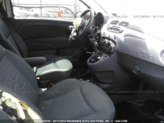 3C3CFFAR5FT647828 - 2015 FIAT 500 POP GRAY photo 5