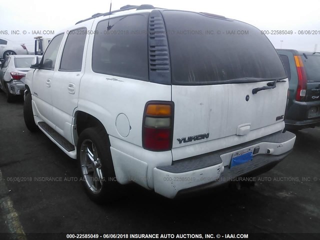 1GKEK63U01J262084 - 2001 GMC DENALI WHITE photo 3